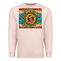 Pale Pink football leopard turquoise sunflower Premium Sweatshirt - JahusDesignShop