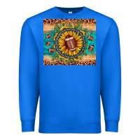 True Royal football leopard turquoise sunflower Premium Sweatshirt - JahusDesignShop