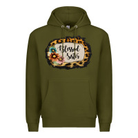 Army Green Blessed Sister Premium Hoodie - Jasminsmagicworld