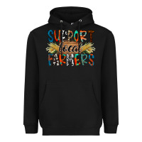 Black support local farmers Heavyweight Hoodie - RacoonDesign