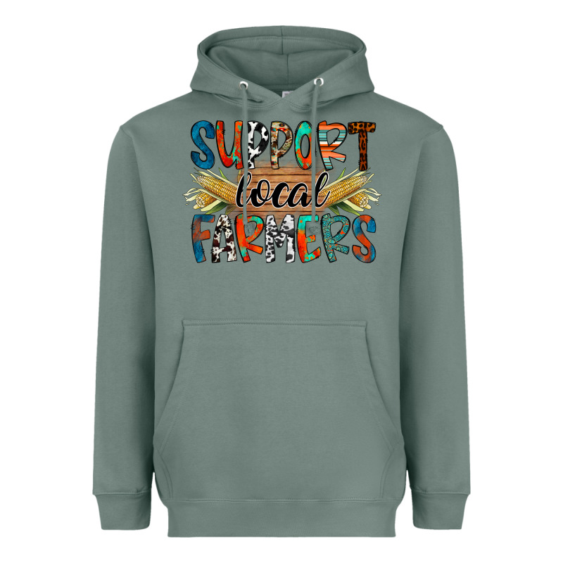 Support Local Farmers Heavyweight Hoodie by RacoonDesign | Teevron