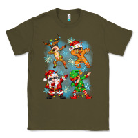 Army Green dabbing christmas Classic Tee - Zillion Design Studio