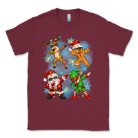 Burgundy dabbing christmas Classic Tee - Zillion Design Studio