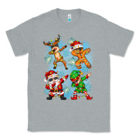 Heather Grey dabbing christmas Classic Tee - Zillion Design Studio
