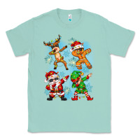 Seafoam dabbing christmas Classic Tee - Zillion Design Studio