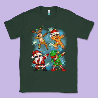 Classic Tee dabbing christmas