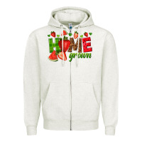 Oatmeal Heather home grown Zipper Hoodie - texasbilliewilder