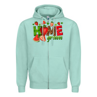 Seafoam home grown Zipper Hoodie - texasbilliewilder