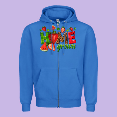 Home Grown Zipper Hoodie Designed By Texasbilliewilder