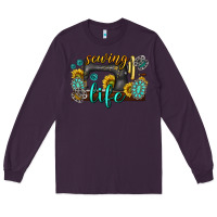 Plum sewing life western Long Sleeve Tee - texasbilliewilder