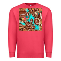 Cardinal football leopard cowhide seamless pattern Premium Sweatshirt - JahusDesignShop