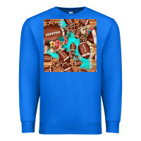 True Royal football leopard cowhide seamless pattern Premium Sweatshirt - JahusDesignShop