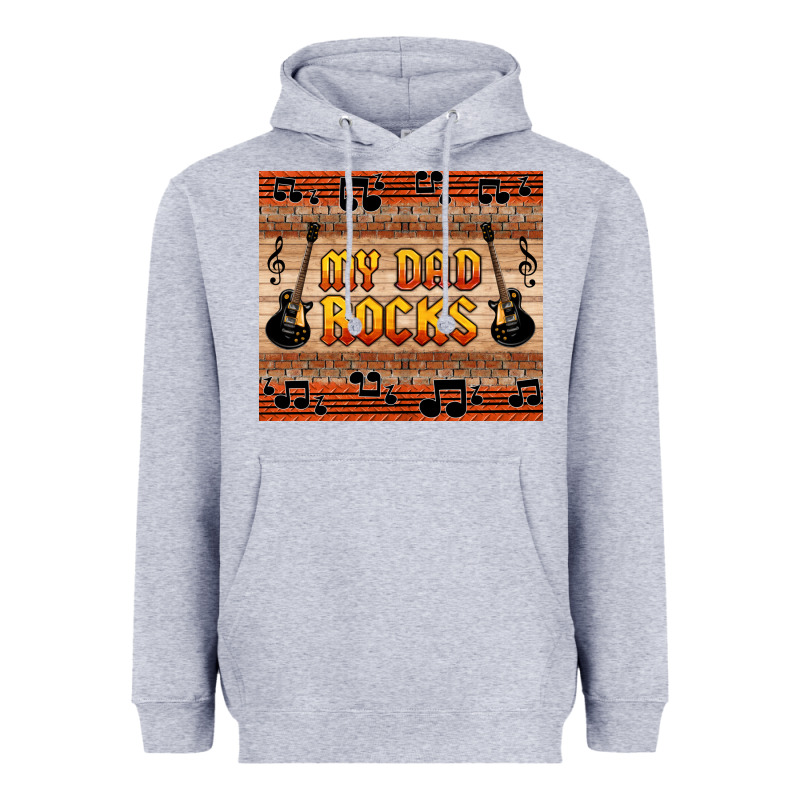 My Dad Rocks Heavyweight Hoodie by HRA Design Shop | Teevron