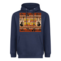 Navy my dad rocks Heavyweight Hoodie - HRA Design Shop