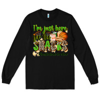 Black im just here for the snacks basketball brother Long Sleeve Tee - Zillion Design Studio