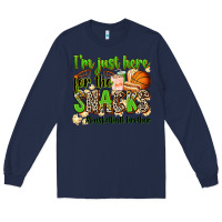 Navy im just here for the snacks basketball brother Long Sleeve Tee - Zillion Design Studio