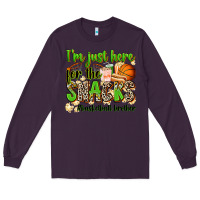 Plum im just here for the snacks basketball brother Long Sleeve Tee - Zillion Design Studio