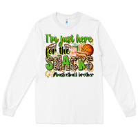 White im just here for the snacks basketball brother Long Sleeve Tee - Zillion Design Studio