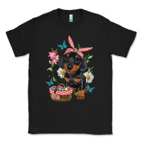 Black easter dachshund Classic Tee - RanaPortraitStore