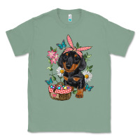 Sage easter dachshund Classic Tee - RanaPortraitStore
