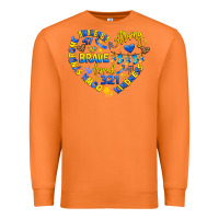 Carrot down syndrome awareness heart Premium Sweatshirt - Artiststas