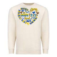 Sandshell down syndrome awareness heart Premium Sweatshirt - Artiststas