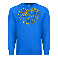 True Royal down syndrome awareness heart Premium Sweatshirt - Artiststas
