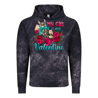 Cloud Black my cat is my valentine Vintage Hoodie - AdoDesignShop