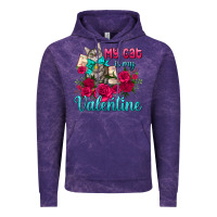 Cloud Purple my cat is my valentine Vintage Hoodie - AdoDesignShop