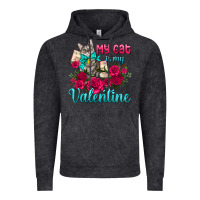 My Cat Is My Valentine Vintage Hoodie | Teevron