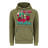 Vintage Olive my cat is my valentine Vintage Hoodie - AdoDesignShop