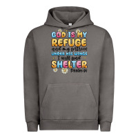 Pigment Tornado god is my refuge and my fortress under his wings Urban Hoodie - MaliasSmallBusiness