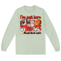 Matcha im just here for the snacks basketball sister Long Sleeve Tee - Zillion Design Studio