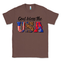 Chestnut god bless the usa Classic Tee - texasbilliewilder