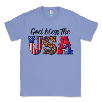 Colony Blue god bless the usa Classic Tee - texasbilliewilder