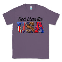 Lavender god bless the usa Classic Tee - texasbilliewilder