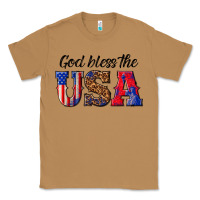 Toasted Coconut god bless the usa Classic Tee - texasbilliewilder