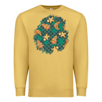 Antique Gold christmas gingerbread cookies patch Premium Sweatshirt - BundleAndBundleShop
