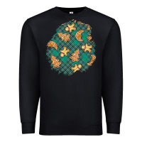 Black christmas gingerbread cookies patch Premium Sweatshirt - BundleAndBundleShop