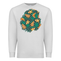 Dove Grey christmas gingerbread cookies patch Premium Sweatshirt - BundleAndBundleShop