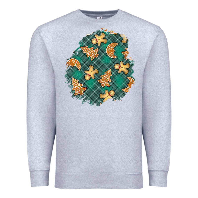 Christmas Gingerbread Cookies Patch Premium Sweatshirt by BundleAndBundleShop | Teevron