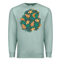 Seafoam christmas gingerbread cookies patch Premium Sweatshirt - BundleAndBundleShop