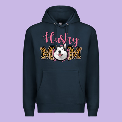 Husky Mom Premium Hoodie Designed By Jasminsmagicworld