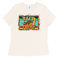 Bone taco tribe western background Ladies Tee - BarkalooDesign