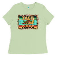 Matcha taco tribe western background Ladies Tee - BarkalooDesign