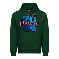 Forest Green class of 2024 Urban Hoodie - MaliasSmallBusiness