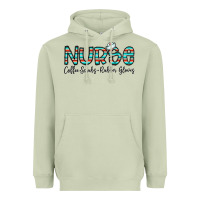 Matcha coffee scrubs and rubber gloves Heavyweight Hoodie - CowhideDigitalArt
