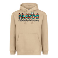 Mushroom coffee scrubs and rubber gloves Heavyweight Hoodie - CowhideDigitalArt