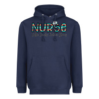 Navy coffee scrubs and rubber gloves Heavyweight Hoodie - CowhideDigitalArt