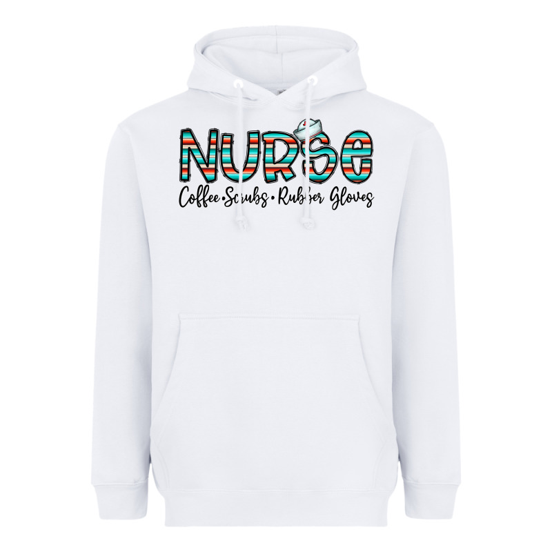 Coffee Scrubs And Rubber Gloves Heavyweight Hoodie by CowhideDigitalArt | Teevron